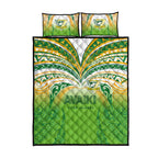 Cook Islands Rugby League Quilt Bed Set Avaiki Tatau Tribal Motifs White Color - Aussie Hoodie