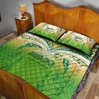 Cook Islands Rugby League Quilt Bed Set Avaiki Tatau Tribal Motifs White Color - Aussie Hoodie