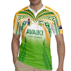 Custom Cook Islands Rugby League Rugby Jersey Avaiki Tatau Tribal Motifs White Color - Aussie Hoodie