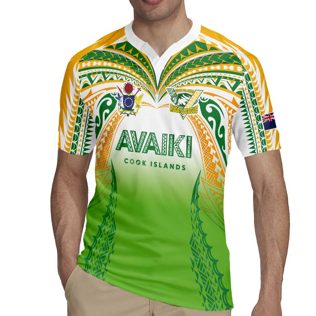 Custom Cook Islands Rugby League Rugby Jersey Avaiki Tatau Tribal Motifs White Color - Aussie Hoodie