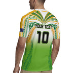 Custom Cook Islands Rugby League Rugby Jersey Avaiki Tatau Tribal Motifs White Color - Aussie Hoodie