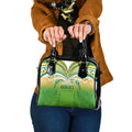 Cook Islands Rugby League Shoulder Handbag Avaiki Tatau Tribal Motifs White Color - Aussie Hoodie