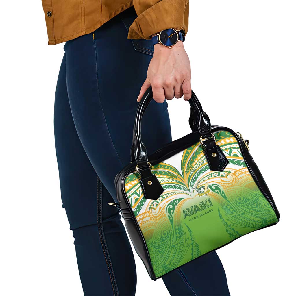 Cook Islands Rugby League Shoulder Handbag Avaiki Tatau Tribal Motifs White Color - Aussie Hoodie