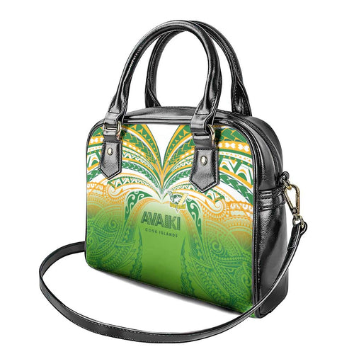 Cook Islands Rugby League Shoulder Handbag Avaiki Tatau Tribal Motifs White Color - Aussie Hoodie