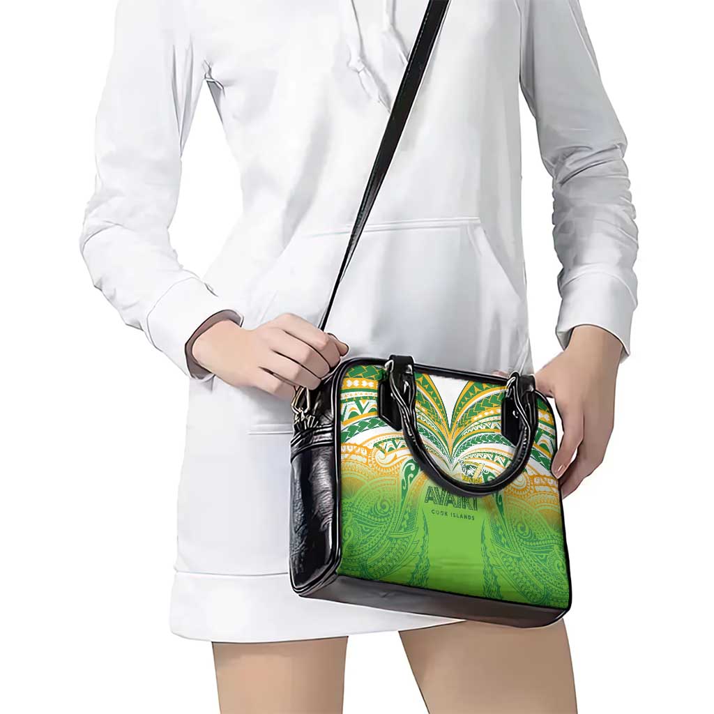 Cook Islands Rugby League Shoulder Handbag Avaiki Tatau Tribal Motifs White Color - Aussie Hoodie