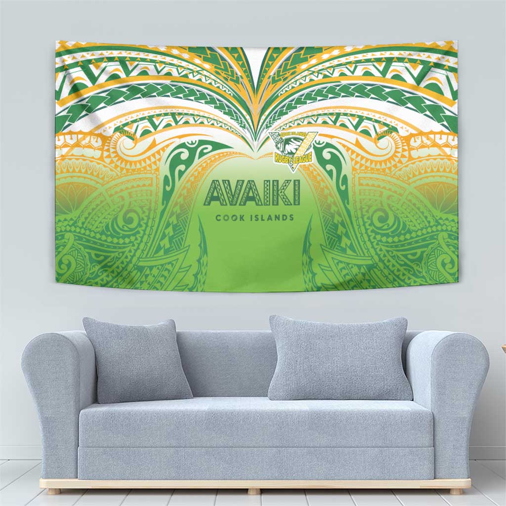Cook Islands Rugby League Tapestry Avaiki Tatau Tribal Motifs White Color - Aussie Hoodie