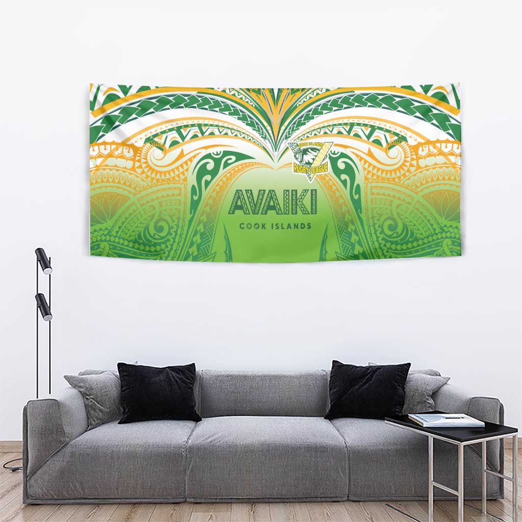 Cook Islands Rugby League Tapestry Avaiki Tatau Tribal Motifs White Color - Aussie Hoodie