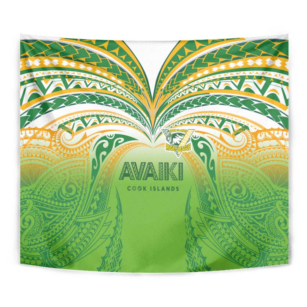Cook Islands Rugby League Tapestry Avaiki Tatau Tribal Motifs White Color - Aussie Hoodie