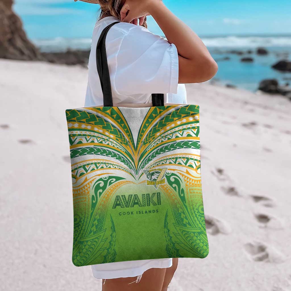 Cook Islands Rugby League Tote Bag Avaiki Tatau Tribal Motifs White Color - Aussie Hoodie