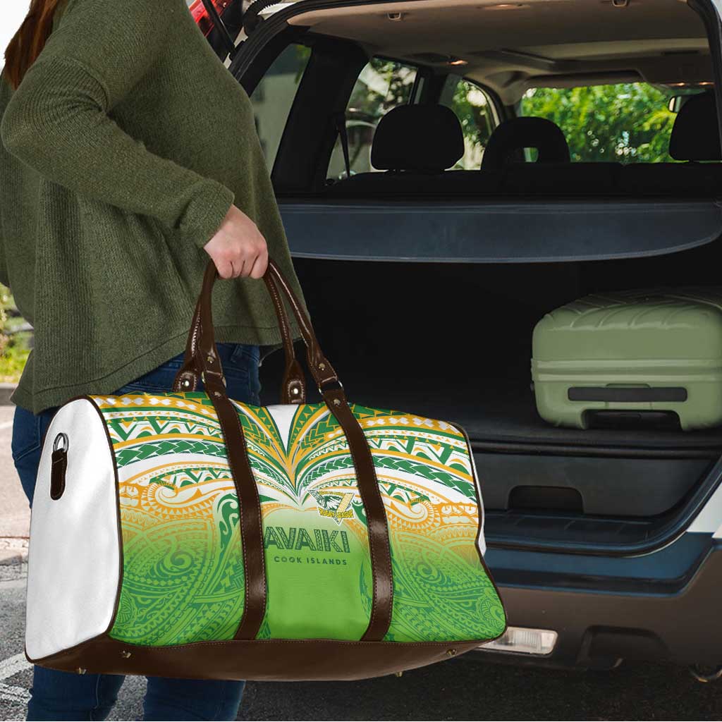 Cook Islands Rugby League Travel Bag Avaiki Tatau Tribal Motifs White Color - Aussie Hoodie