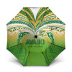 Cook Islands Rugby League Umbrella Avaiki Tatau Tribal Motifs White Color - Aussie Hoodie
