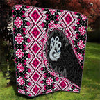 Pink Taniko Motif Aotearoa Manaia and Silver Fern Quilt