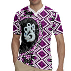 Purple Taniko Motif Aotearoa Manaia and Silver Fern Rugby Jersey