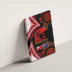 Tonga and Australia ANZAC Day Canvas Wall Art Aboriginal and Ngatu Art Pattern - Gallipoli Lest We Forget