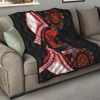 Tonga and Australia ANZAC Day Quilt Aboriginal and Ngatu Art Pattern - Gallipoli Lest We Forget
