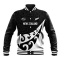 Custom NZ Rugby Baseball Jacket Koru and Silver Fern Sporty Style