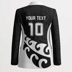 Custom NZ Rugby Blazer Koru and Silver Fern Sporty Style