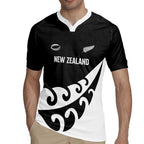 Custom NZ Rugby Rugby Jersey Koru and Silver Fern Sporty Style