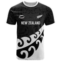Custom NZ Rugby T Shirt Koru and Silver Fern Sporty Style