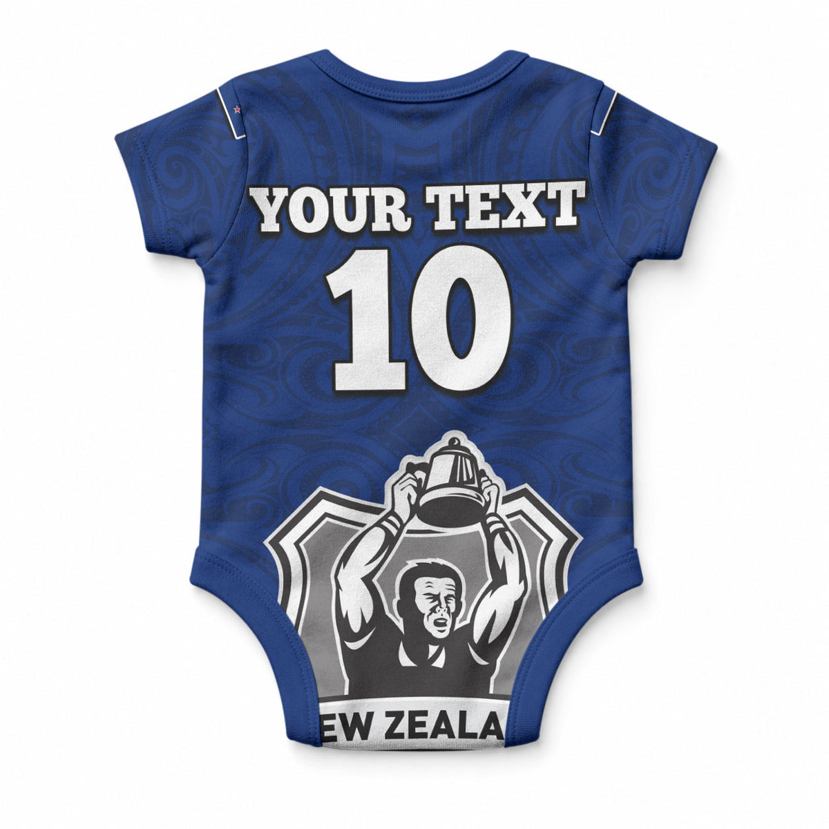 Custom New Zealand World Cup 2023 Baby Onesie Go Champion NZ Rugby Forever Maori red Style