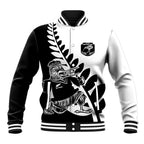 Custom Aotearoa Rugby League Baseball Jacket Kiwi Haka and Fern - Sporty Style