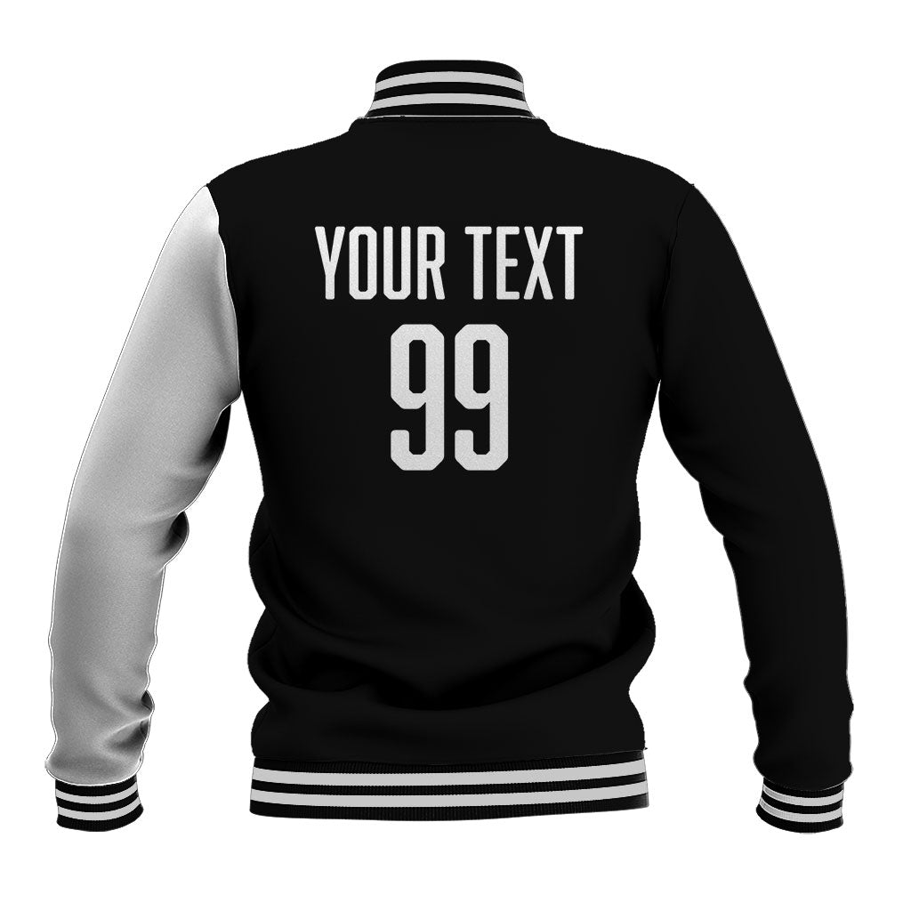 Custom Aotearoa Rugby League Baseball Jacket Kiwi Haka and Fern - Sporty Style