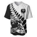 Custom Aotearoa Rugby League Baseball Jersey Kiwi Haka and Fern - Sporty Style