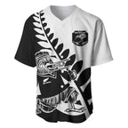 Custom Aotearoa Rugby League Baseball Jersey Kiwi Haka and Fern - Sporty Style