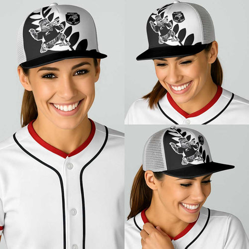Aotearoa Rugby League Baseball Net Cap Kiwi Haka and Fern - Sporty Style