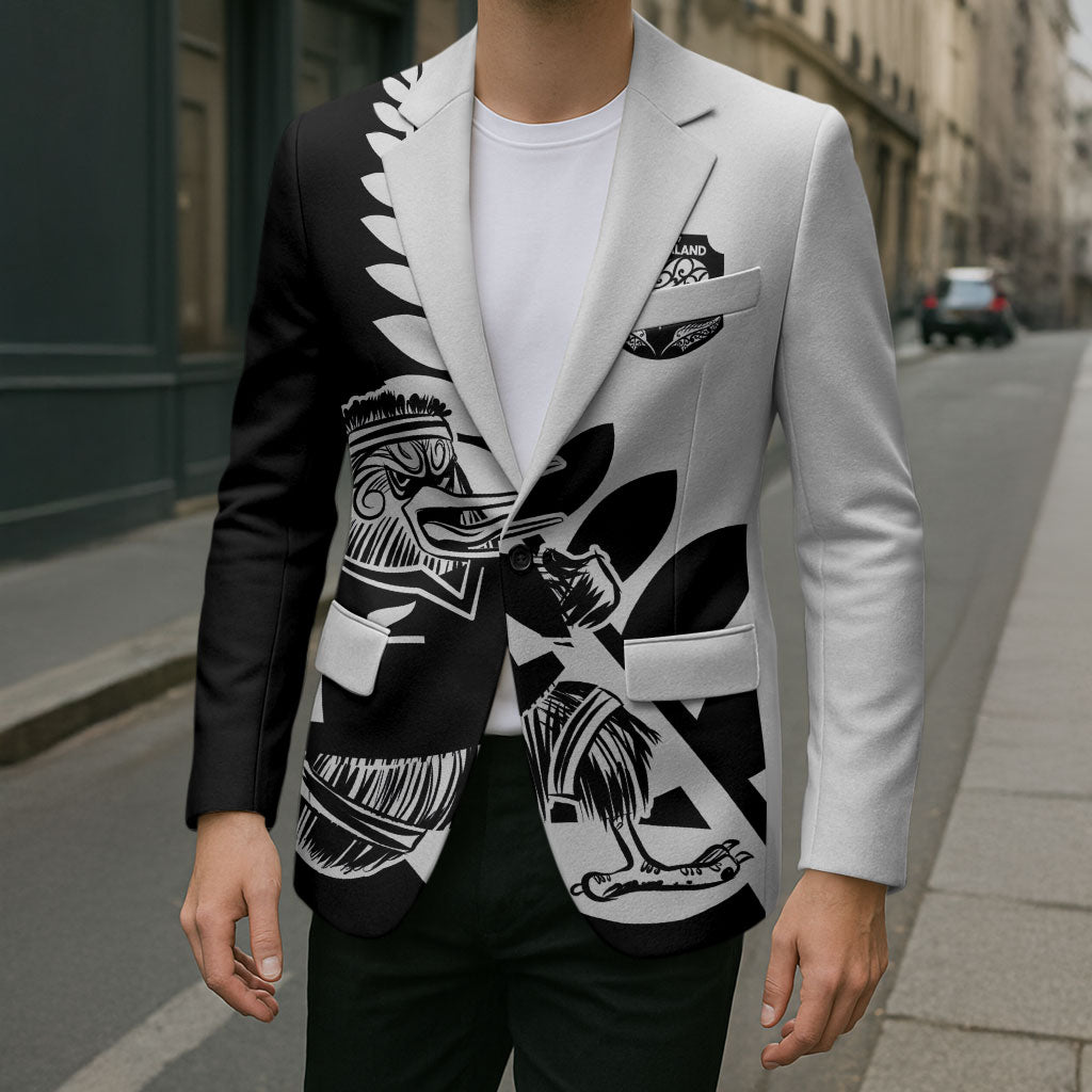Custom Aotearoa Rugby League Blazer Kiwi Haka and Fern - Sporty Style