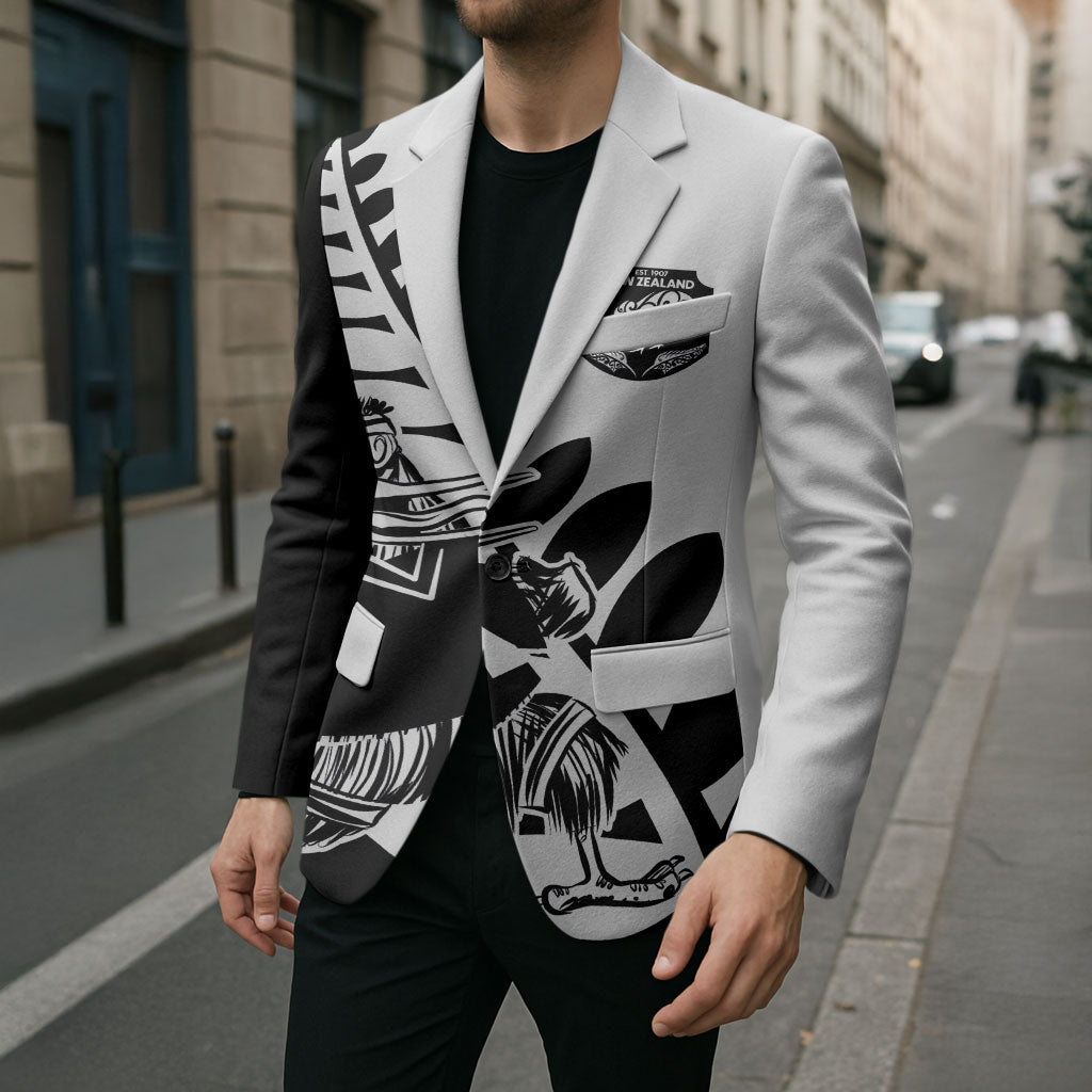 Custom Aotearoa Rugby League Blazer Kiwi Haka and Fern - Sporty Style