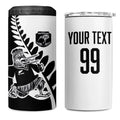 Custom Aotearoa Rugby League 4 in 1 Can Cooler Tumbler Kiwi Haka and Fern - Sporty Style