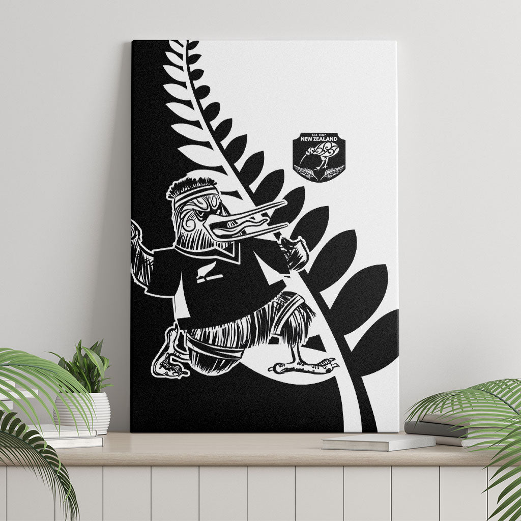 Aotearoa Rugby League Canvas Wall Art Kiwi Haka and Fern - Sporty Style