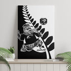 Aotearoa Rugby League Canvas Wall Art Kiwi Haka and Fern - Sporty Style