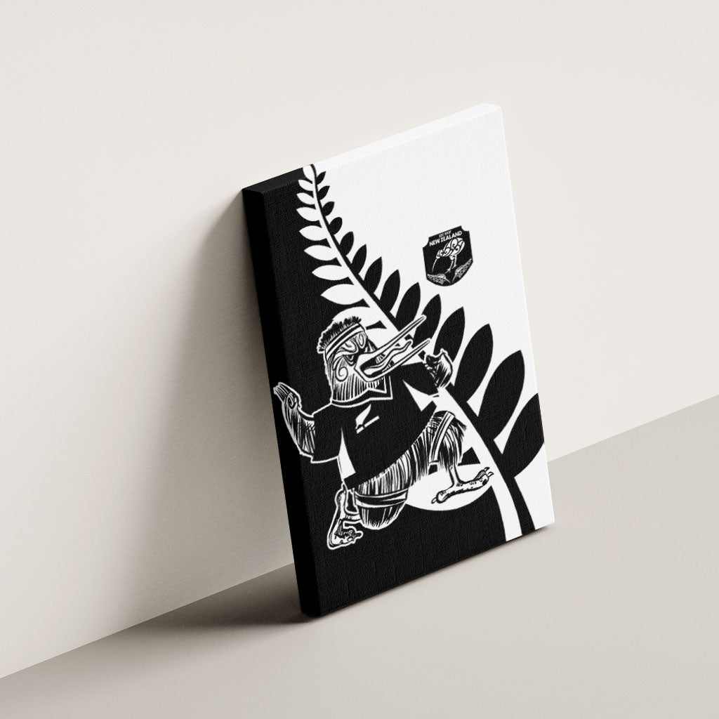 Aotearoa Rugby League Canvas Wall Art Kiwi Haka and Fern - Sporty Style