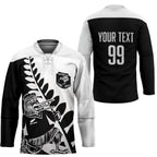 Custom Aotearoa Rugby League Hockey Jersey Kiwi Haka and Fern - Sporty Style