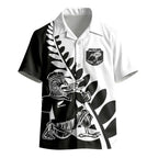 Custom Aotearoa Rugby League Kid Hawaiian Shirt Kiwi Haka and Fern - Sporty Style