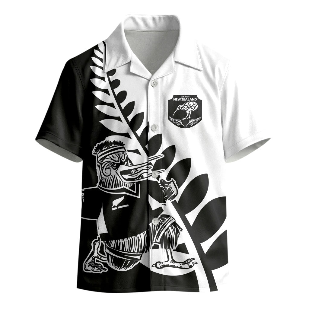 Custom Aotearoa Rugby League Kid Hawaiian Shirt Kiwi Haka and Fern - Sporty Style