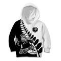 Custom Aotearoa Rugby League Kid Hoodie Kiwi Haka and Fern - Sporty Style