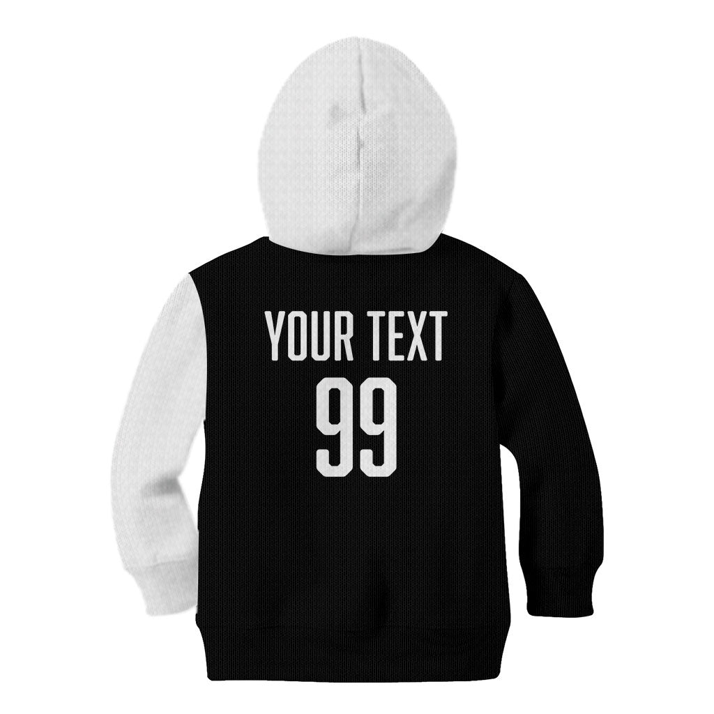 Custom Aotearoa Rugby League Kid Hoodie Kiwi Haka and Fern - Sporty Style