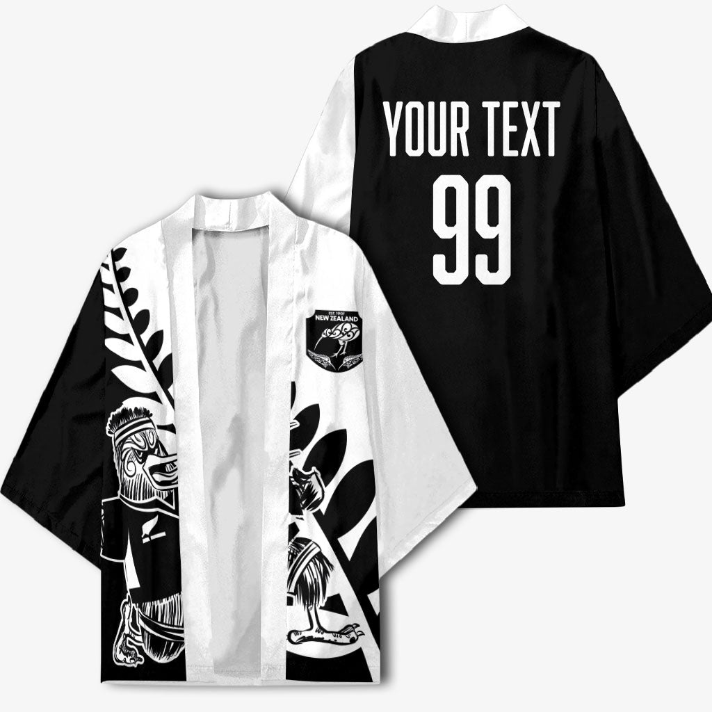 Custom Aotearoa Rugby League Kimono Kiwi Haka and Fern - Sporty Style