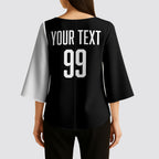 Custom Aotearoa Rugby League Kimono Sleeve Blouse Kiwi Haka and Fern - Sporty Style