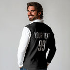 Custom Aotearoa Rugby League Long Sleeve Polo Shirt Kiwi Haka and Fern - Sporty Style