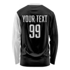 Custom Aotearoa Rugby League Long Sleeve Shirt Kiwi Haka and Fern - Sporty Style