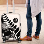 Aotearoa Rugby League Luggage Cover Kiwi Haka and Fern - Sporty Style