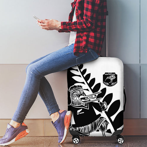 Aotearoa Rugby League Luggage Cover Kiwi Haka and Fern - Sporty Style