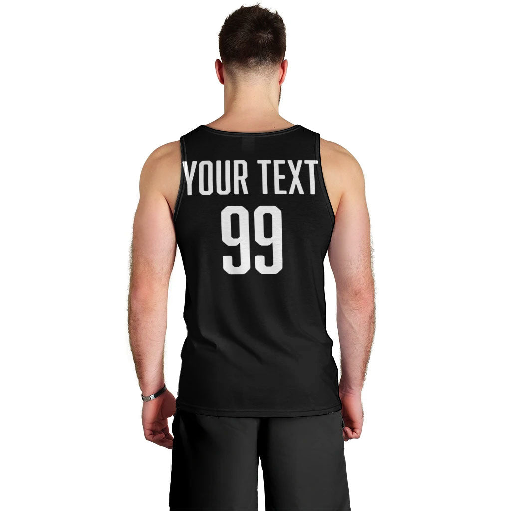 Custom Aotearoa Rugby League Men Tank Top Kiwi Haka and Fern - Sporty Style