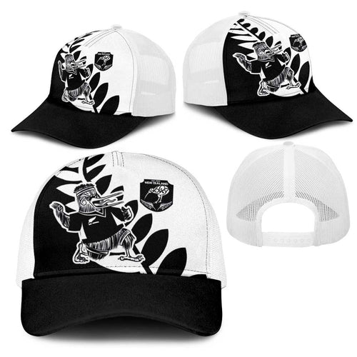 Aotearoa Rugby League Mesh Trucker Cap Kiwi Haka and Fern - Sporty Style