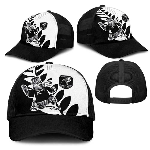 Aotearoa Rugby League Mesh Trucker Cap Kiwi Haka and Fern - Sporty Style