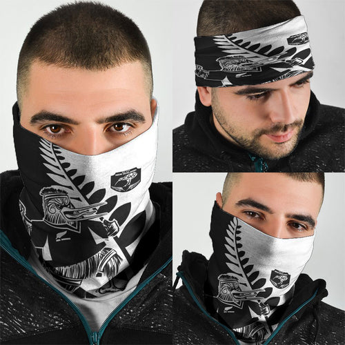 Aotearoa Rugby League Neck Gaiter Kiwi Haka and Fern - Sporty Style